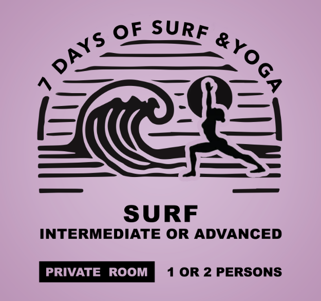 Imagem de 7 DIAS SURF & YOGA - INTERMÉDIO OU AVANÇADO - QUARTO PRIVADO